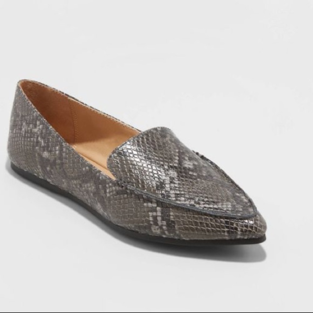 A New Day Micah Graphite Pointy Toe Loafers